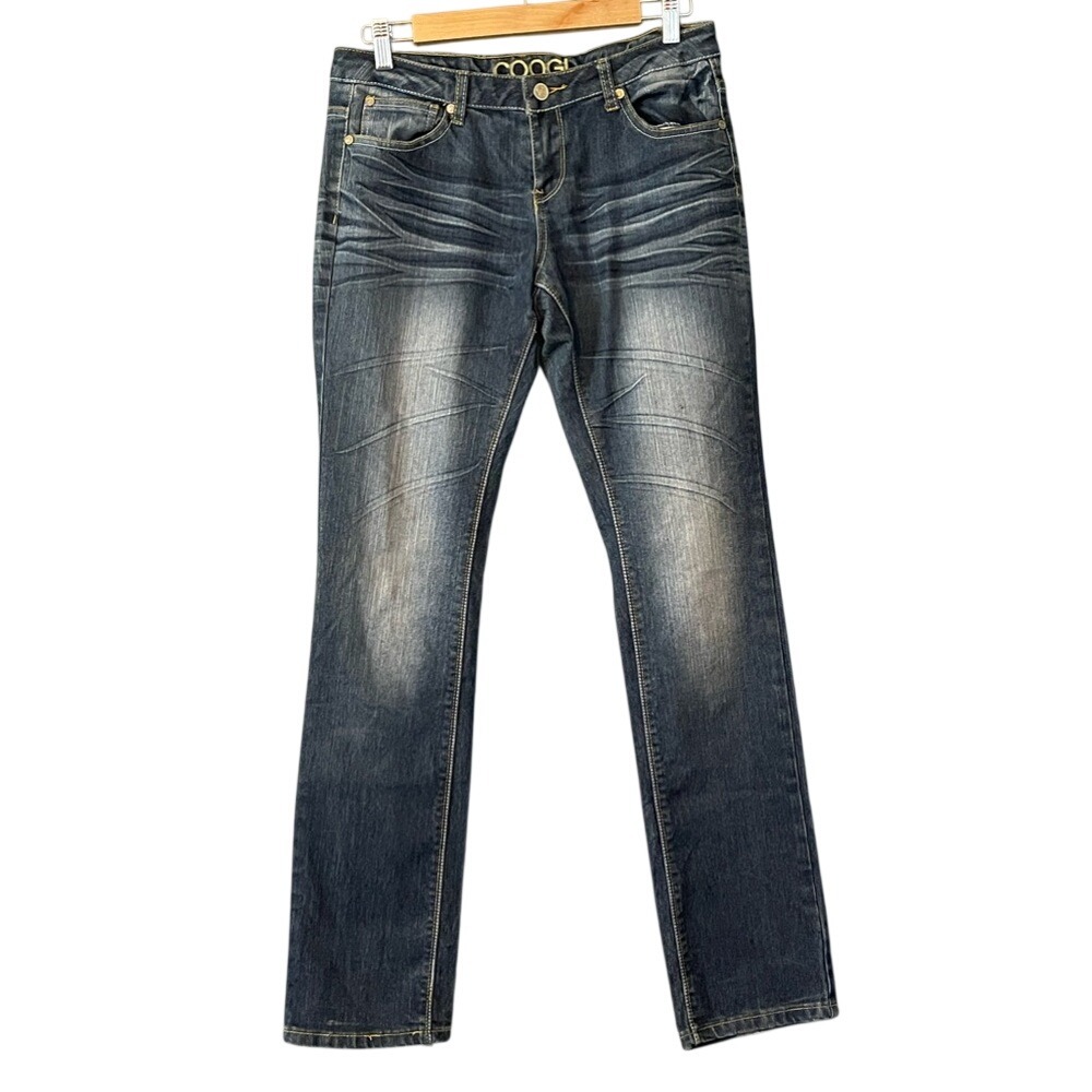Coogi Embroidered Jeans Womens 7/8 Y2K Straight‎ Leg Denim